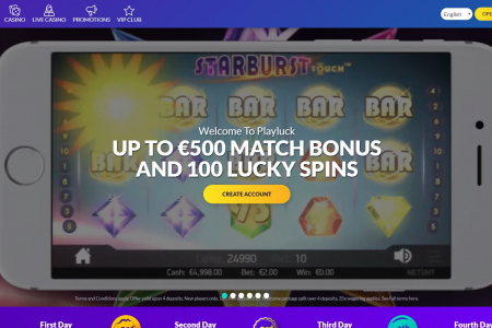 Playluck Casino screenshot
